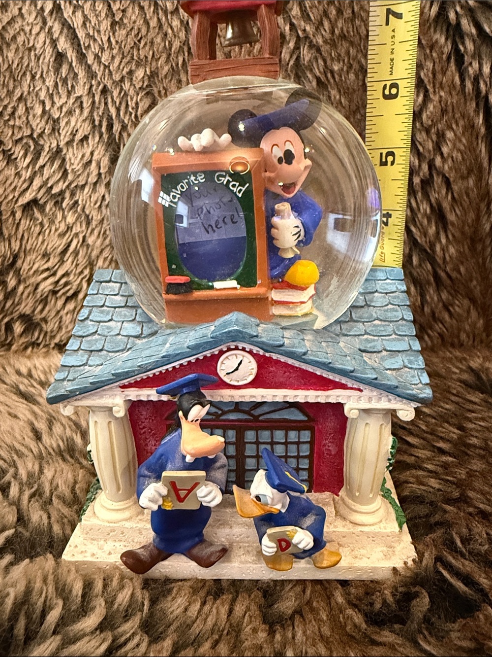 vintage Disney Favorite Grad Musical Snow Globe Picture Frame